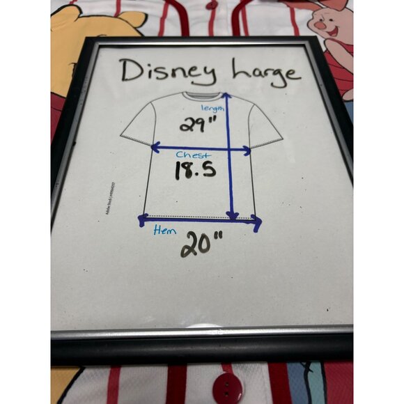 Disney Winnie The Pooh Baseball Jersey Shirt V Neck Button Up Womens Size Large - Picture 6 of 8